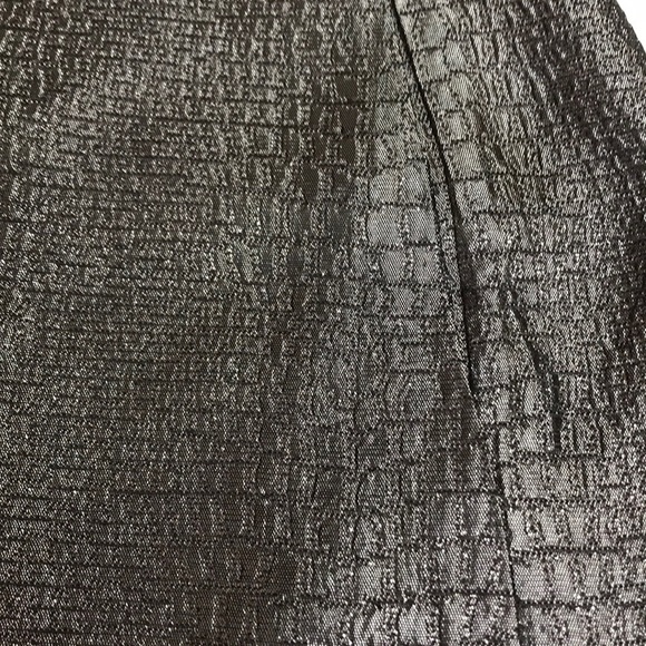 BODY POLICY silver gray sparkly mini skirt M - Picture 4 of 8